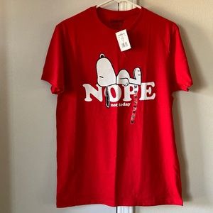 Peanuts Snoopy T-Shirt - Size Medium - "Nope Not Today" NWT!